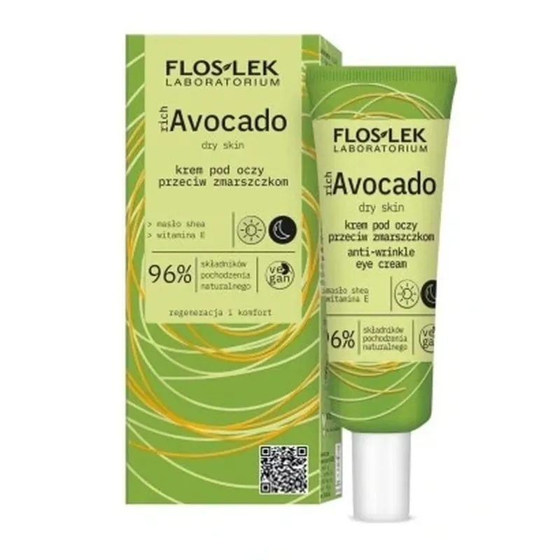 Flos-Lek Rich Avocado Cremă de ochi împotriva ridurilor, 30 ml Cel mai vândut