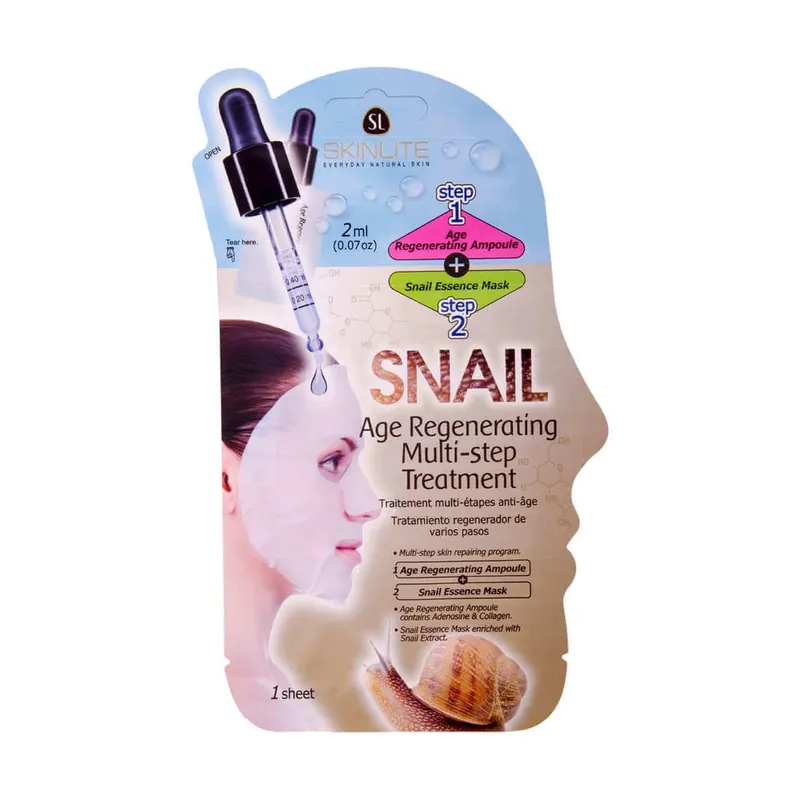 Masca tratament anti-aging in 2 pasi cu extract de melc, Skinlite Calitate înaltă