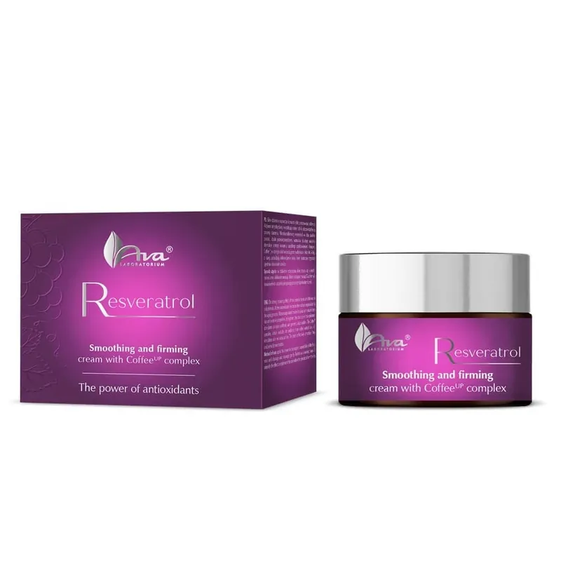 Ava Laboratorium Resveratrol Cremă de netezire și fermitate cu complex Coffee Up, 50 ml Preț redus