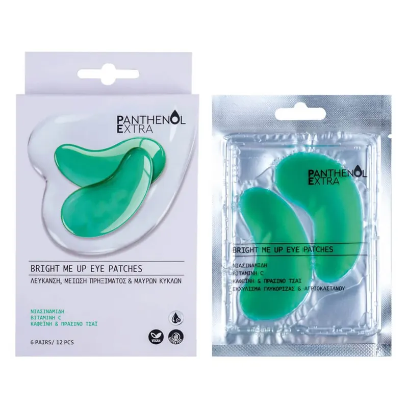 Panthenol Extra Bright Me Up patch-uri pentru ochi 12pcs Retur ușor