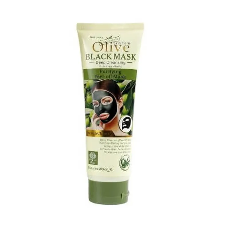 Masca de Fata cu Carbune Activ, Masline si Vitamina E & B, Wokali, Olive Black Mask, 130 ml Nu rata