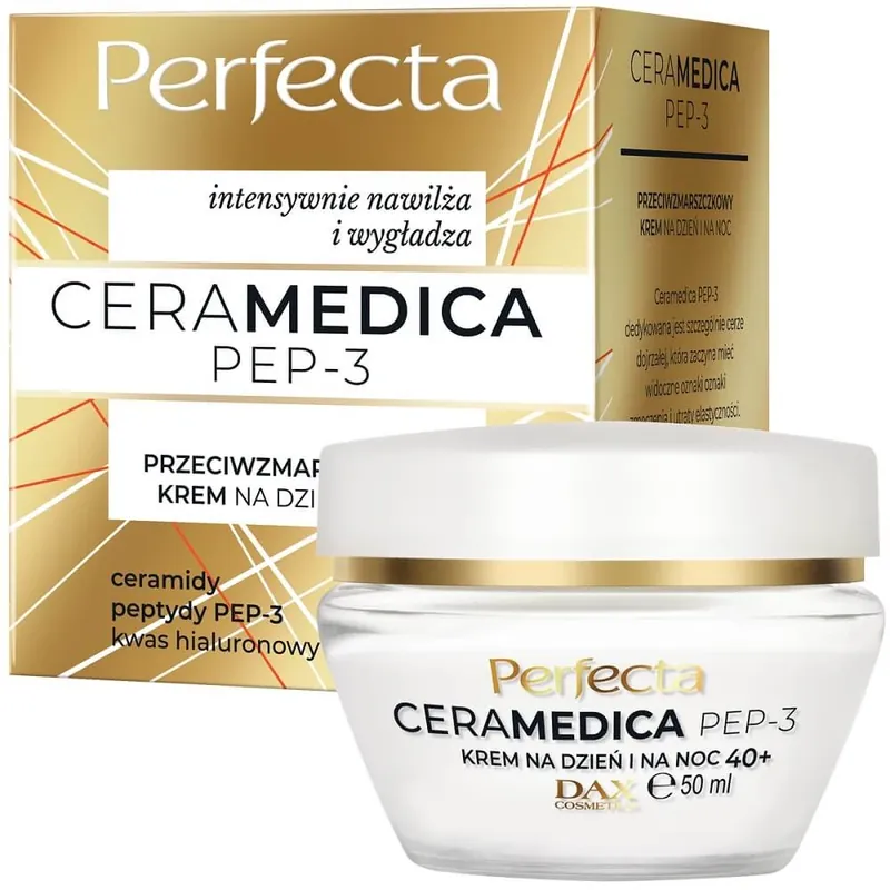 Perfecta Ceramedica Pep-3 Cremă antirid de zi și de noapte 40+, 50 ml Ofertă