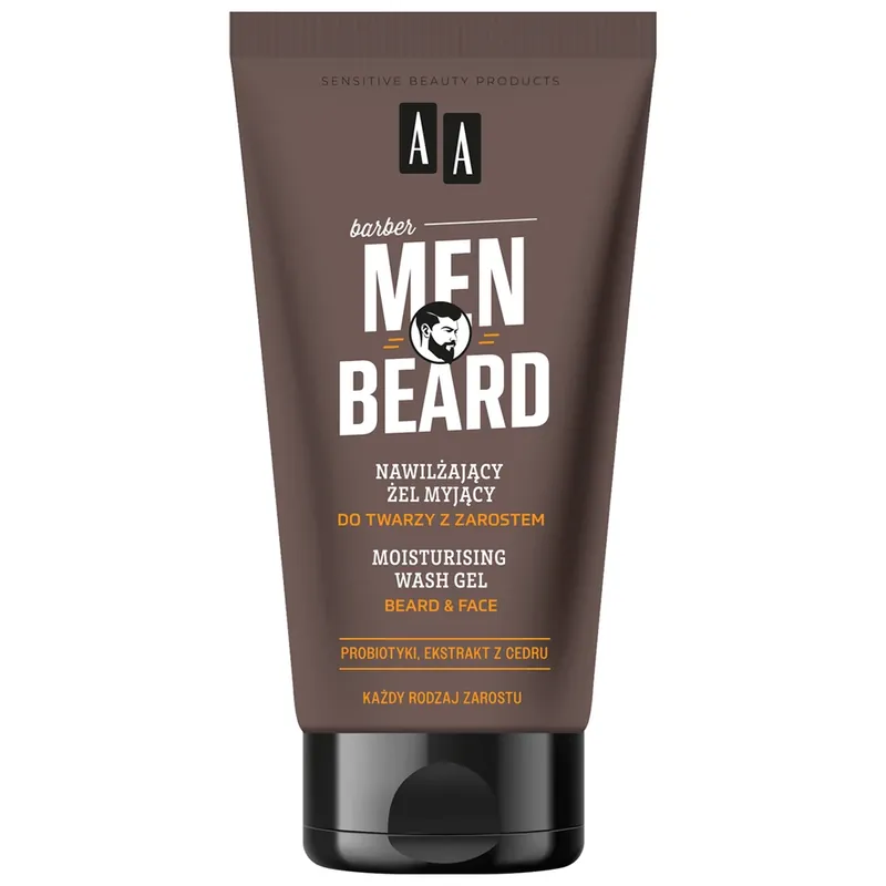 AA Men Beard, gel de curățare hidratant pentru părul facial, 150 ml Expediere rapidă