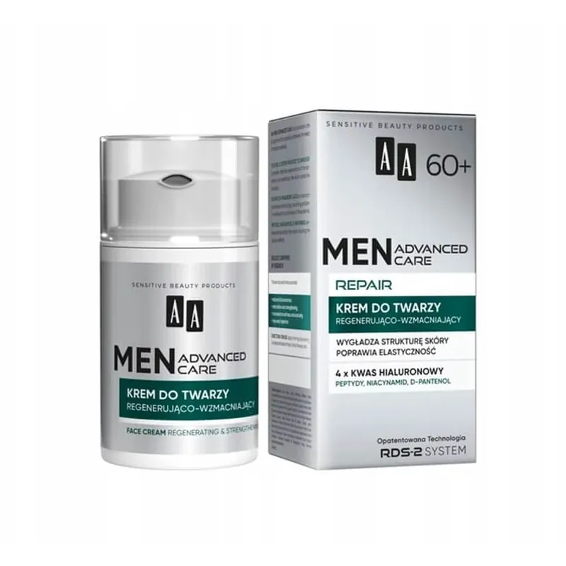 AA Men Advanced Care Repair 60+ Cremă de față regenerantă și fortifiantă, 50 ml Plată sigură