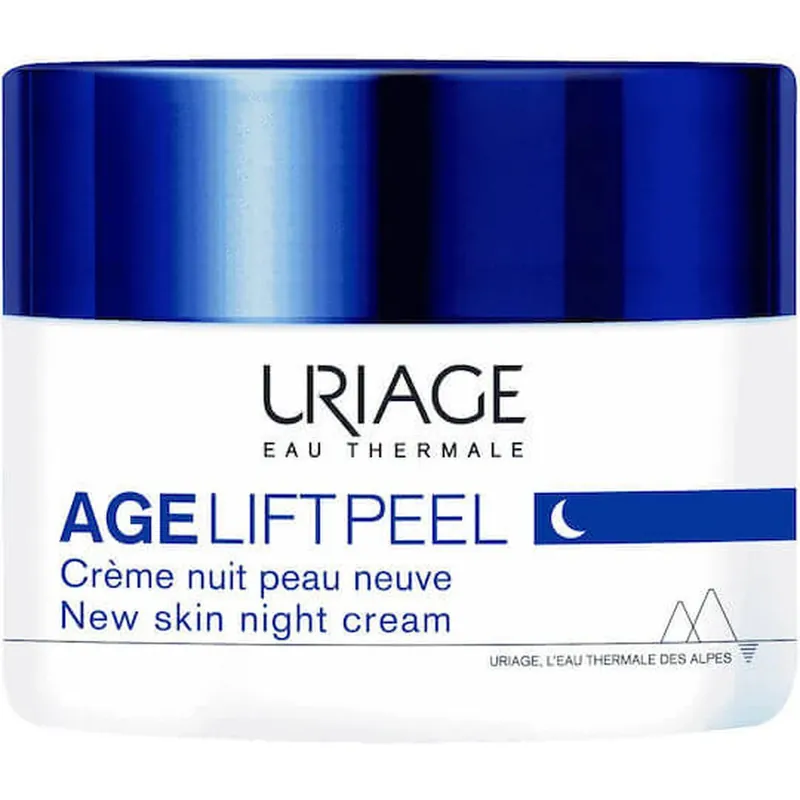 Uriage Age Lift Peel Cremă de Față de Noapte Anti-îmbătrânire și Imperfecțiuni cu Acid Hialuronic 50ml Ultima șansă