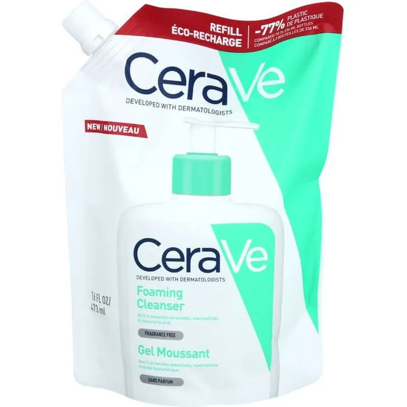CERAVE gel spumant de curățare refill p. 473 ml Expediere rapidă