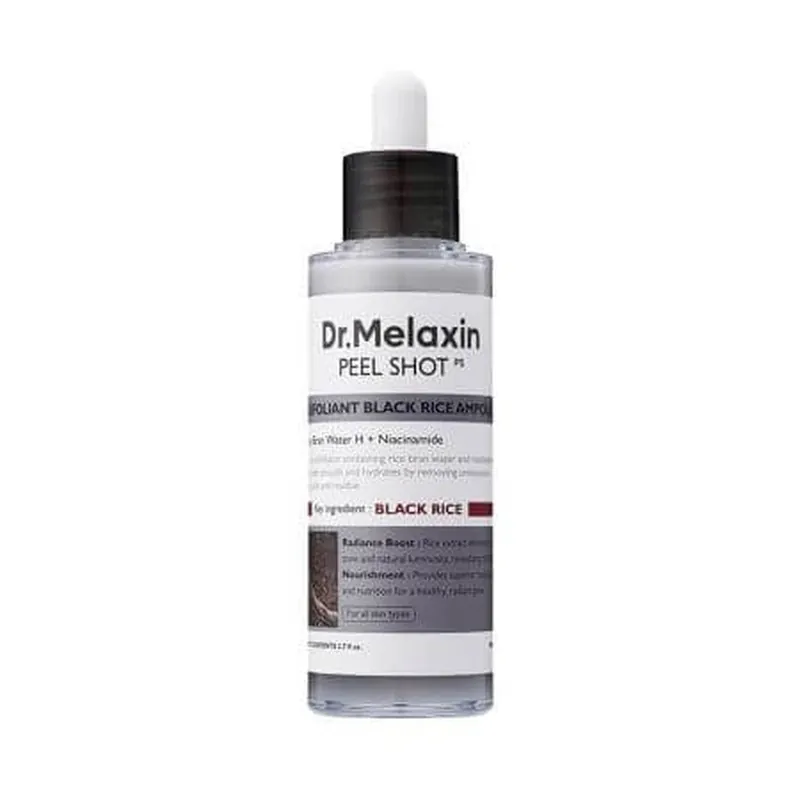 Expediere rapidă Serum exfoliant cu orez negru Peel Shot, 80 ml, Dr. Melaxin