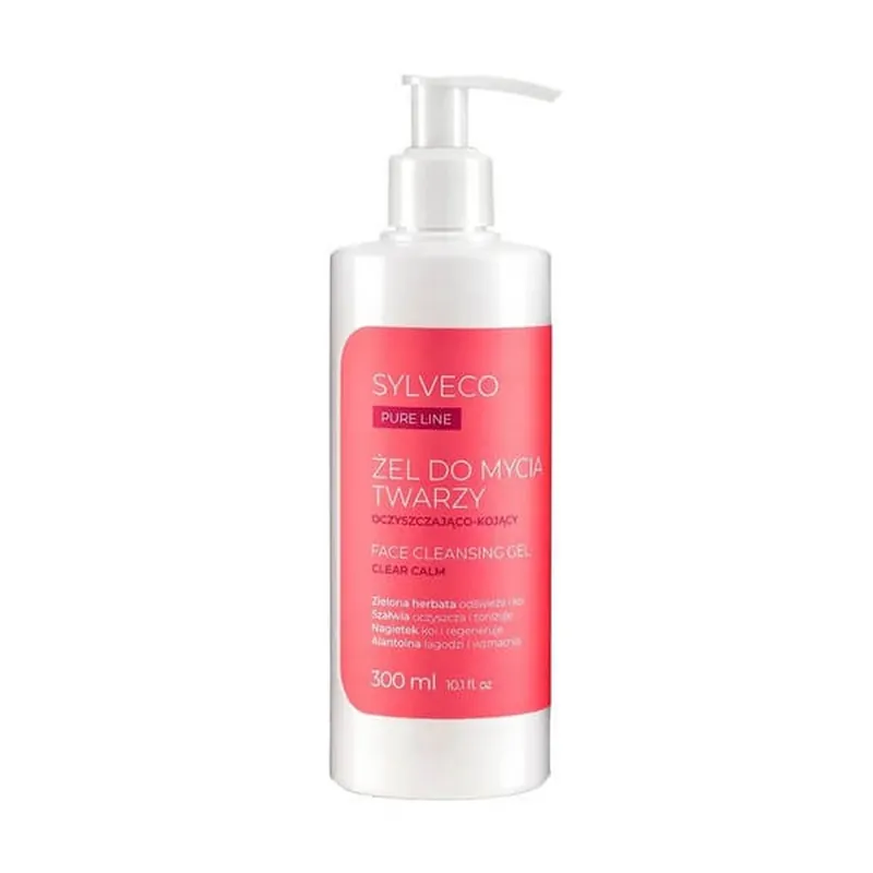 Ofertă limitată Sylveco Pure Line, gel de față purificator și calmant, 300 ml