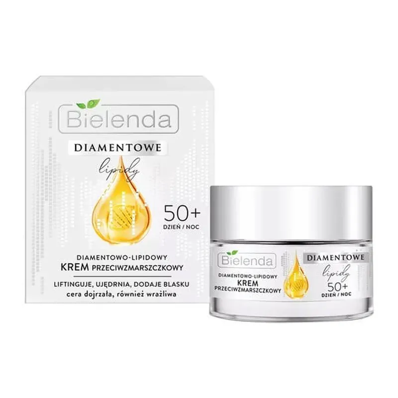 Doar azi Bielenda Diamond Lipids, cremă antirid 50+ zi/noapte, 50 ml