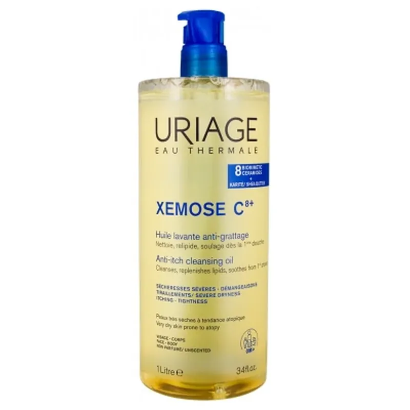 Noutate Uriage Xémose C8+ Ulei de curățare anti-mâncărime 1 L
