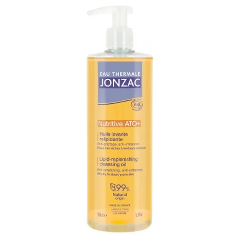 Plată securizată Apă termală Jonzac Nutritive ATO+ Ulei de curățare relipidant organic 500 ml