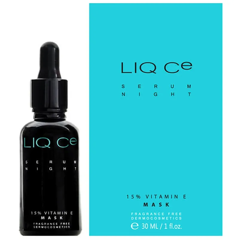 Liqpharm Liq CE Serum Night 15% Vitamin E, Mască de noapte cu vitamina E, 30 ml Cel mai vândut