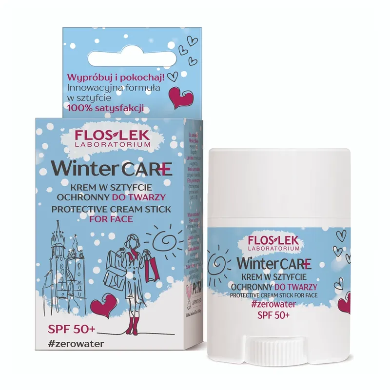 Popular Flos-Lek Winter Care, cremă de față stick, protectoare, SPF 50+, 24 g