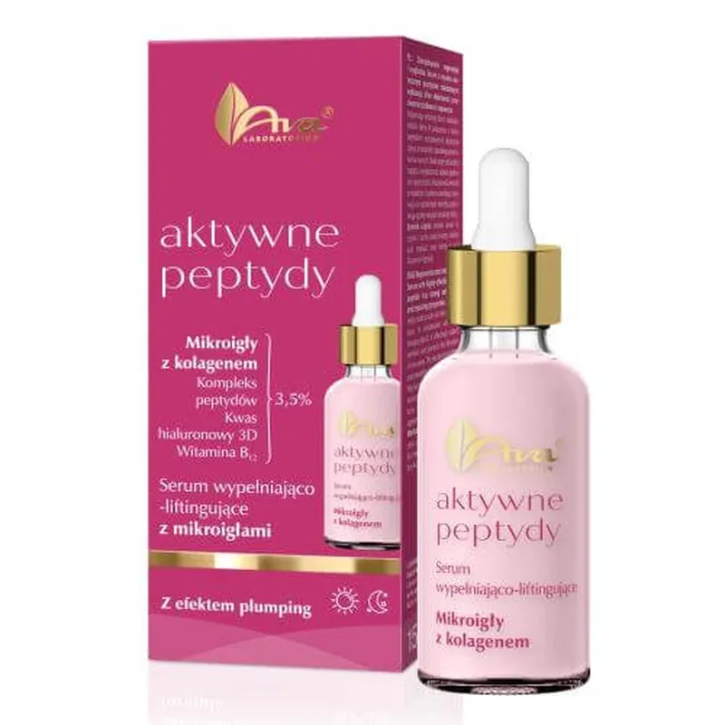 AVA Active Peptides Filling and Lifting Serum cu micro-oje, 30 ml Expediere rapidă
