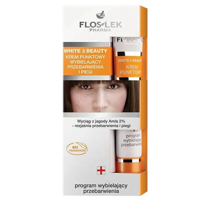Reducere specială Flos-Lek White&Beauty, Cremă pentru albirea petelor de hiperpigmentare, 20 ml