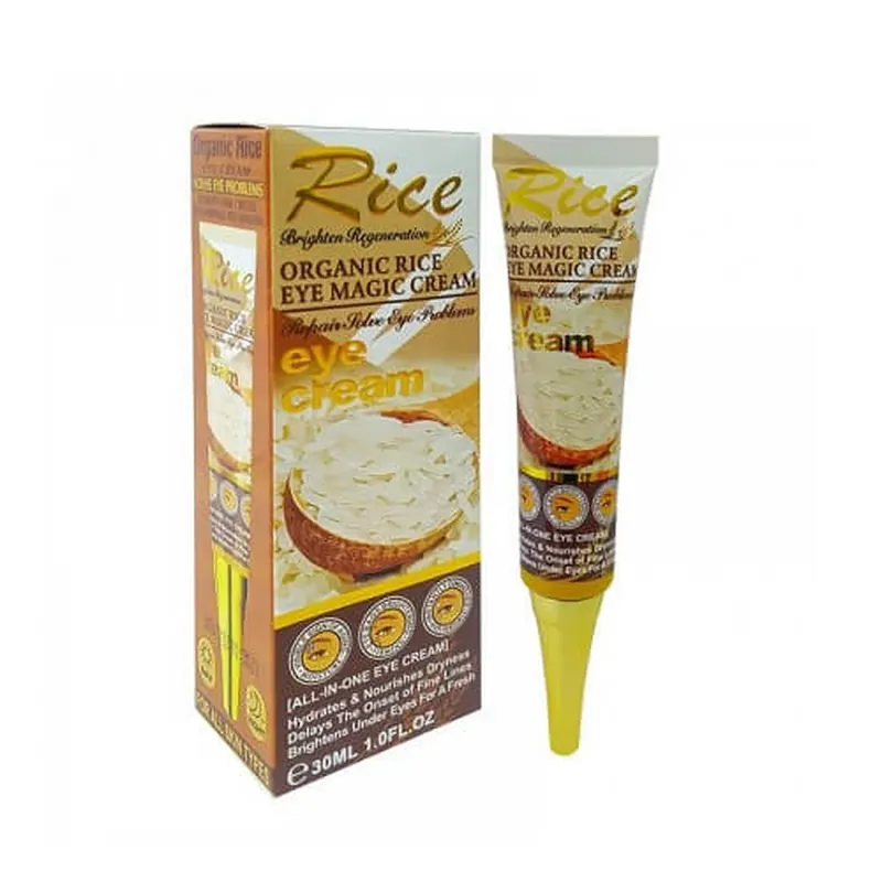 Reducere de preț Crema reparatoare pentru zona ochilor, cu orez, Wokali, Rice Eye Magic Cream, 30 ml