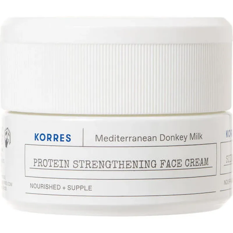 Korres Mediterranean Lapte de Măgăriță Proteină Cremă de Față Hidratantă 48 de Ore de Zi cu Aloe Vera și Lapte de Măgăriță 40ml Ieftin