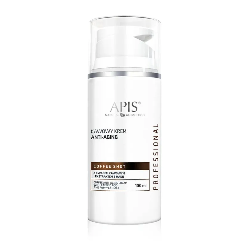 Ofertă de sezon Apis Coffee Shot Cream cu acid de cafea și extract de semințe de mac, 100ml