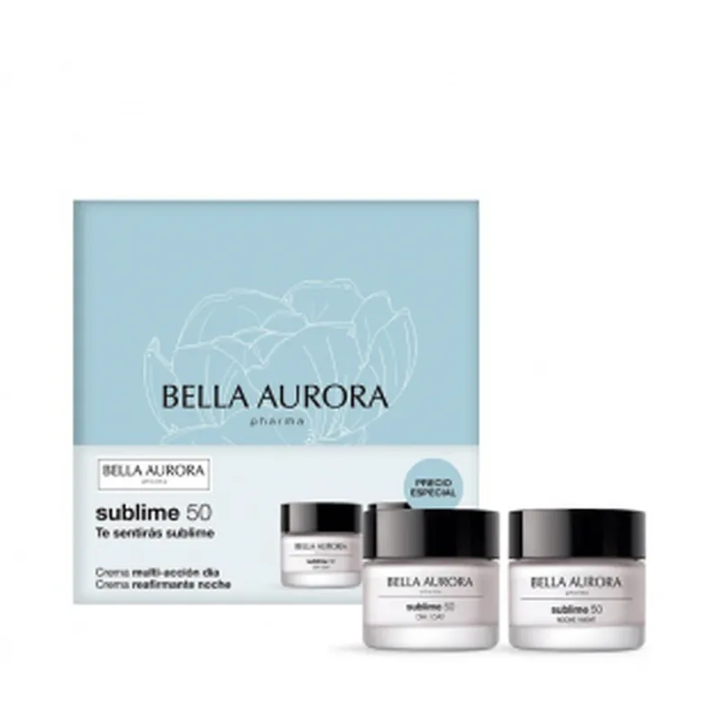 Bella Aurora PACK Sublime+50 Crema de zi 50ml + Sublime+50 Crema de noapte 50ml pachet cadou Expediere rapidă