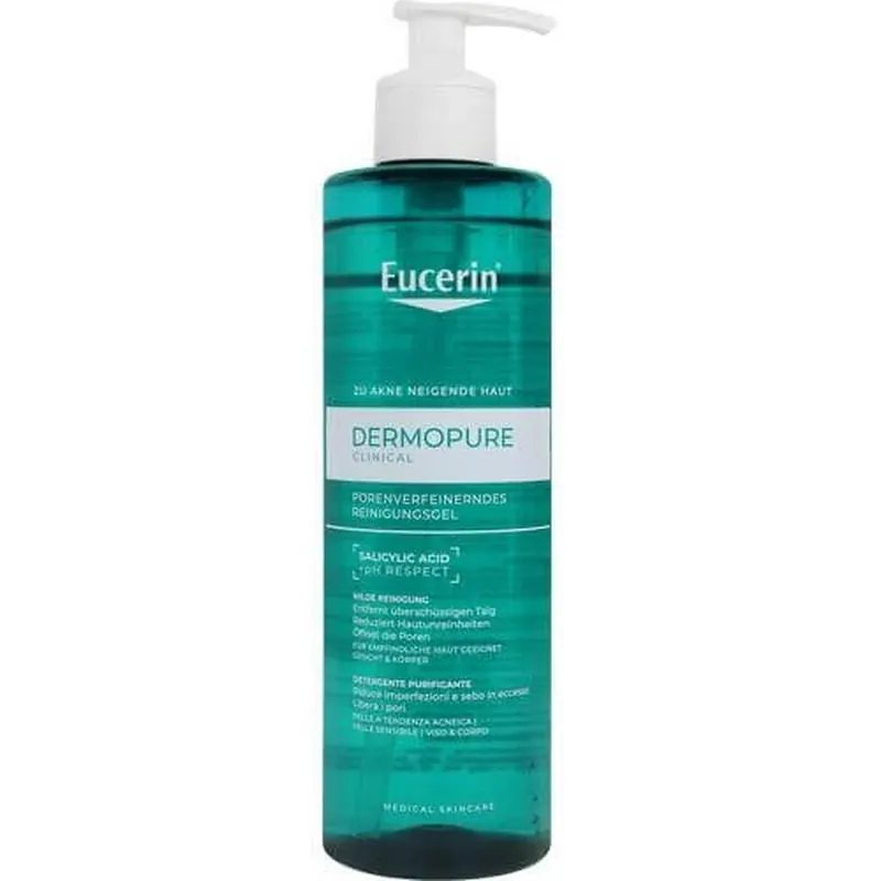 EUCERIN DermoPure Clinical Cleansing Gel pentru curățarea porilor 400 ml Preț promoțional
