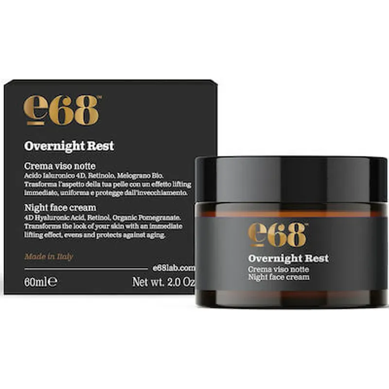 E68 Overnight Rest Night Face Cream Anti-îmbătrânire Cremă de noapte 60ml Expediere rapidă