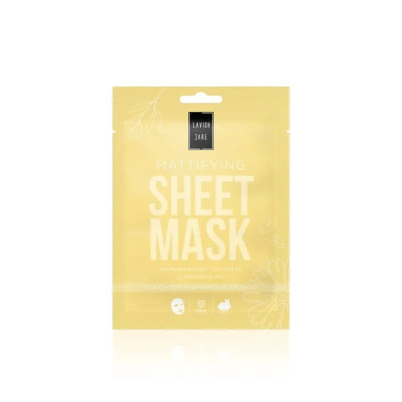 LAVISH CARE Sheet Mask Mattifying Blur Me Anti-Oily Face Mask 25g (Galben) Retur gratuit