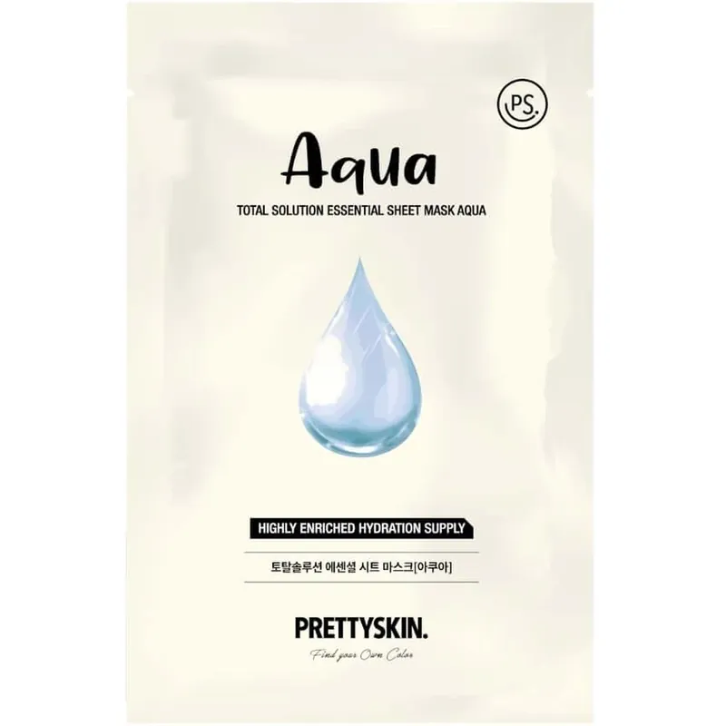 PRETTYSKIN Total Solution Essential Sheet Mask AQUA ... Disponibil imediat