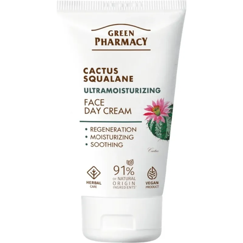 Ieftin Crema de zi Green Pharmacy cactus, squalane 50 ml