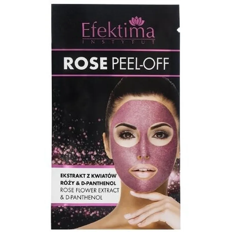 Promoție EFEKTIMA Mască de față peel-off cu trandafiri 7 ml