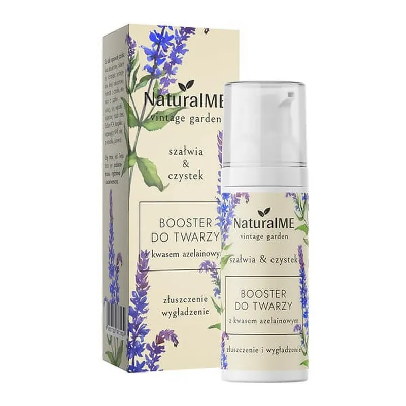 Cumpărături sigure NaturalME Vintage Garden, Booster exfoliere și netezire cu acid azelaic pentru noapte, 50 ml