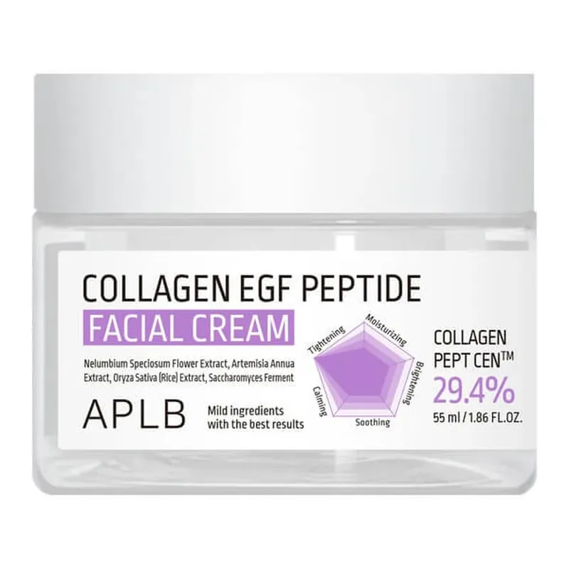 Super ofertă APLB Collagen EGF Peptide Facial Cream, cremă de întărire cu colagen și EGF peptide, 55 ml