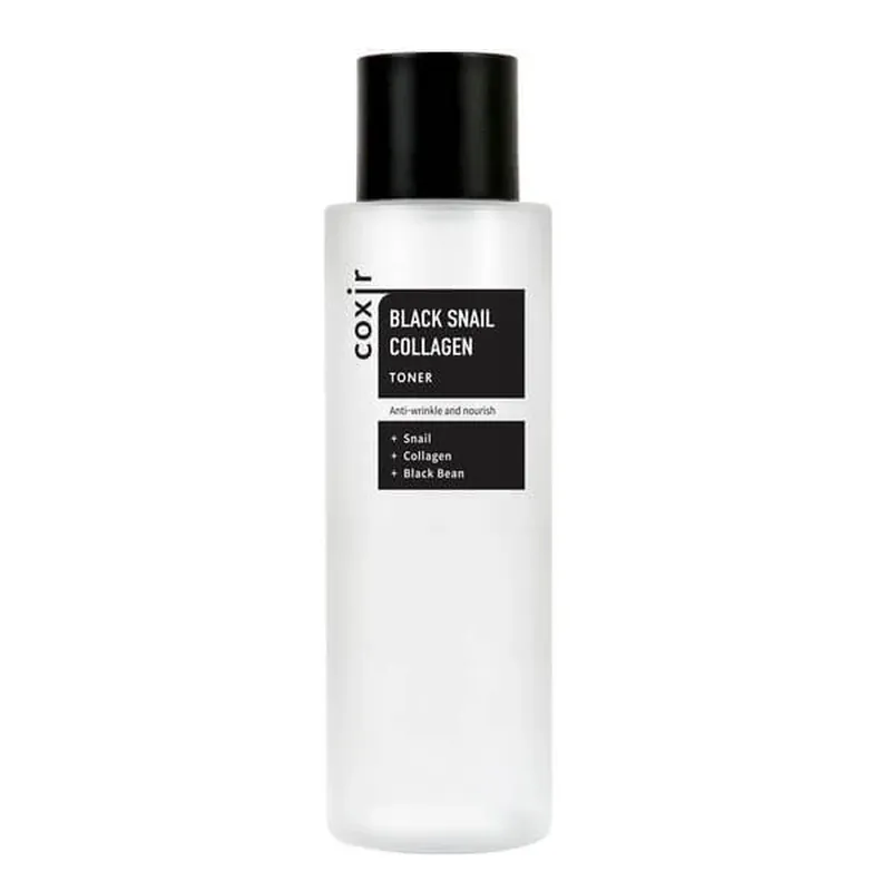 Preț mic Coxir Black Snail Collagen, tonic regenerant cu mucină de melc și colagen, 150 ml