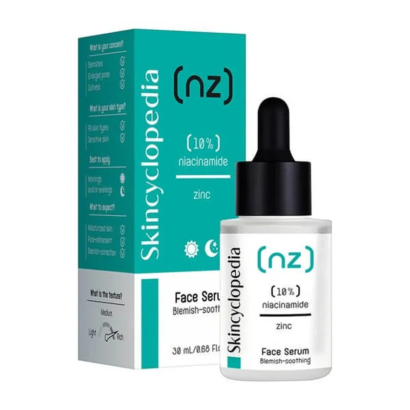 Skincyclopedia, ser împotriva imperfecțiunilor cu 10% niacinamidă și 1% zinc, 30 ml Nu rata
