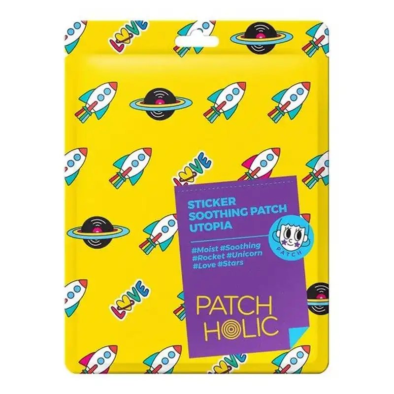 Plată securizată Patch Holic Utopia, tampoane colorate de calmare facială, 12 g
