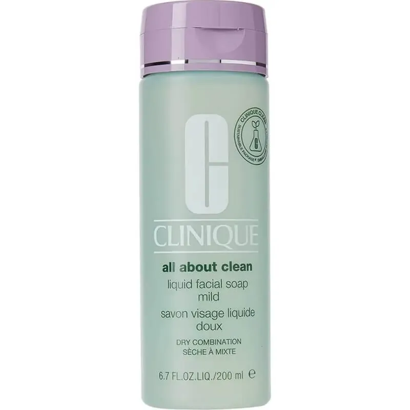 Clinique All About Clean, săpun lichid pentru față, formulă delicată – pentru tenul uscat până la normal, 200 ml Comandă acum