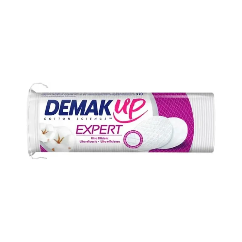 Demak up Discuri demachiante din bumbac cu două fețe, cu structură alveolară perfectă - 70 de discuri Cel mai bun preț