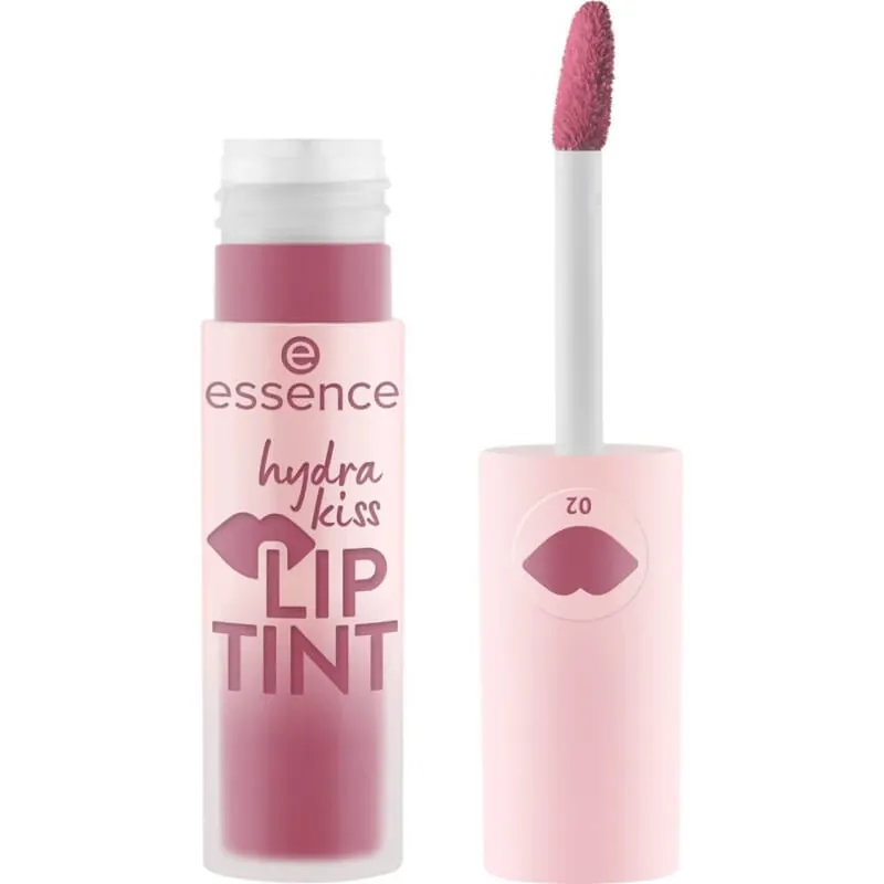 Ofertă limitată Essence Hydra Kiss Lip Tint – ulei de buze hrănitor și hidratant nr. 02 Vintage Rose