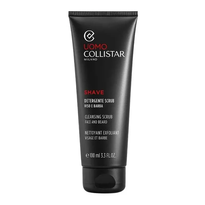 Promoție Collistar pentru bărbați – gel de curățare exfoliant pentru față și barbă, 100 ml