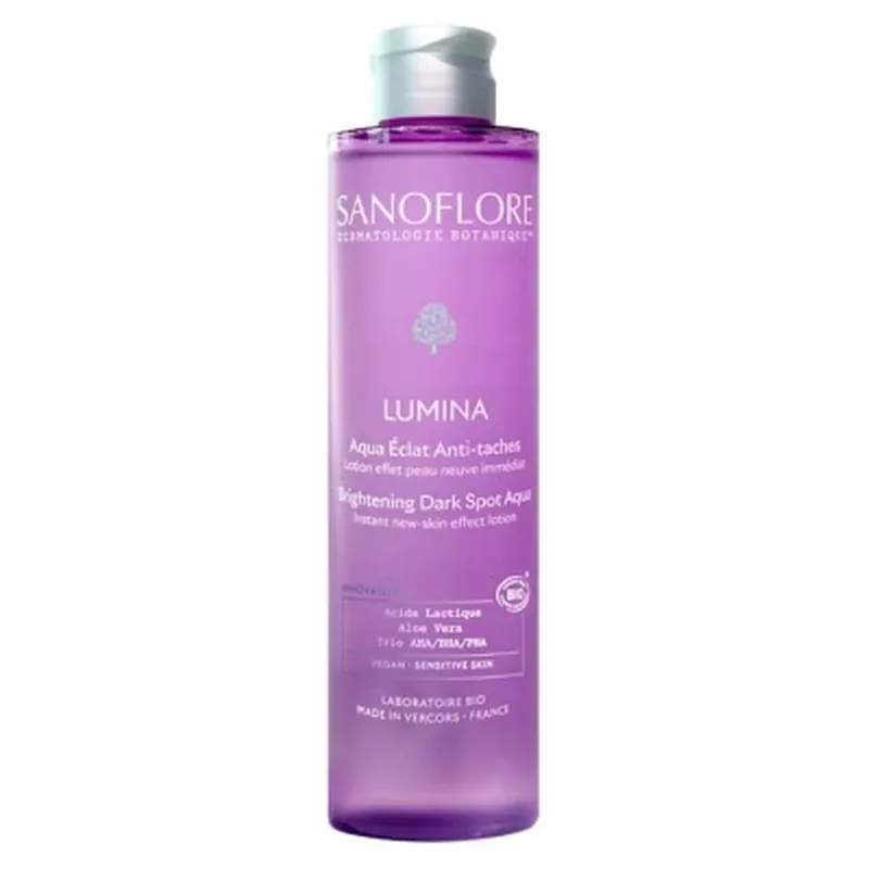 Reduceri Sanoflore Lumina Loțiune Aqua Éclat Bio împotriva petelor, 200 ml