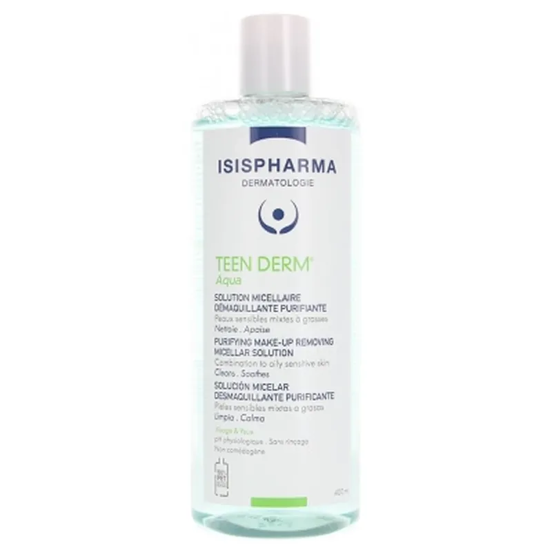 Promoție Isispharma Teen Derm Aqua Soluție micelară demachiantă și purificatoare 400 ml