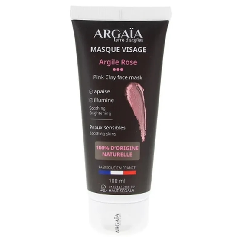 Argaïa Mască de față cu argilă roz 100 ml Nu rata