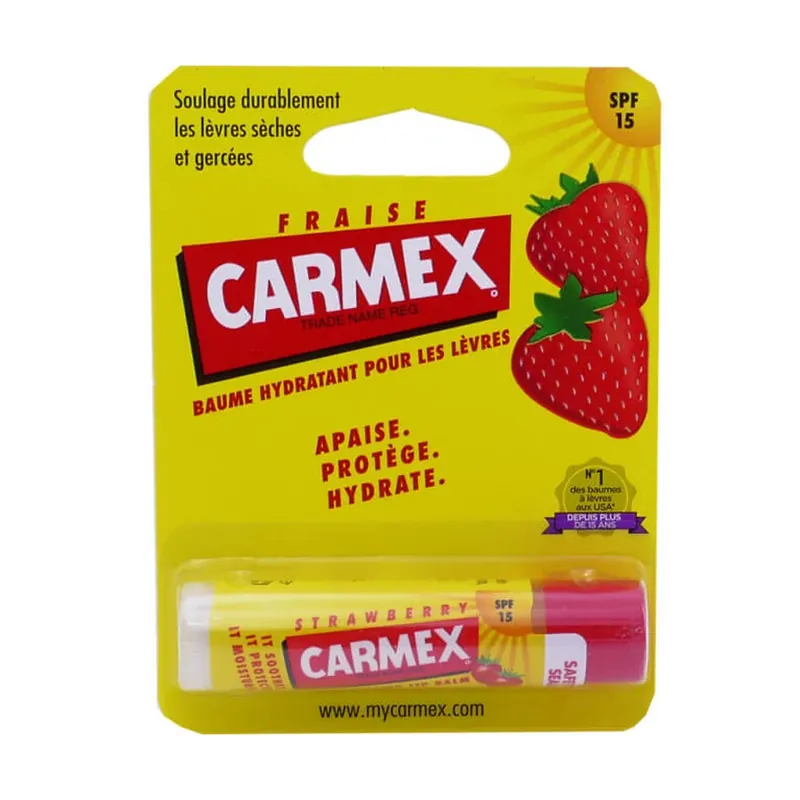 CARMEX BAUM CU AROMĂ DE CĂPȘUNI SPF15 4,9 ml Livrare expres
