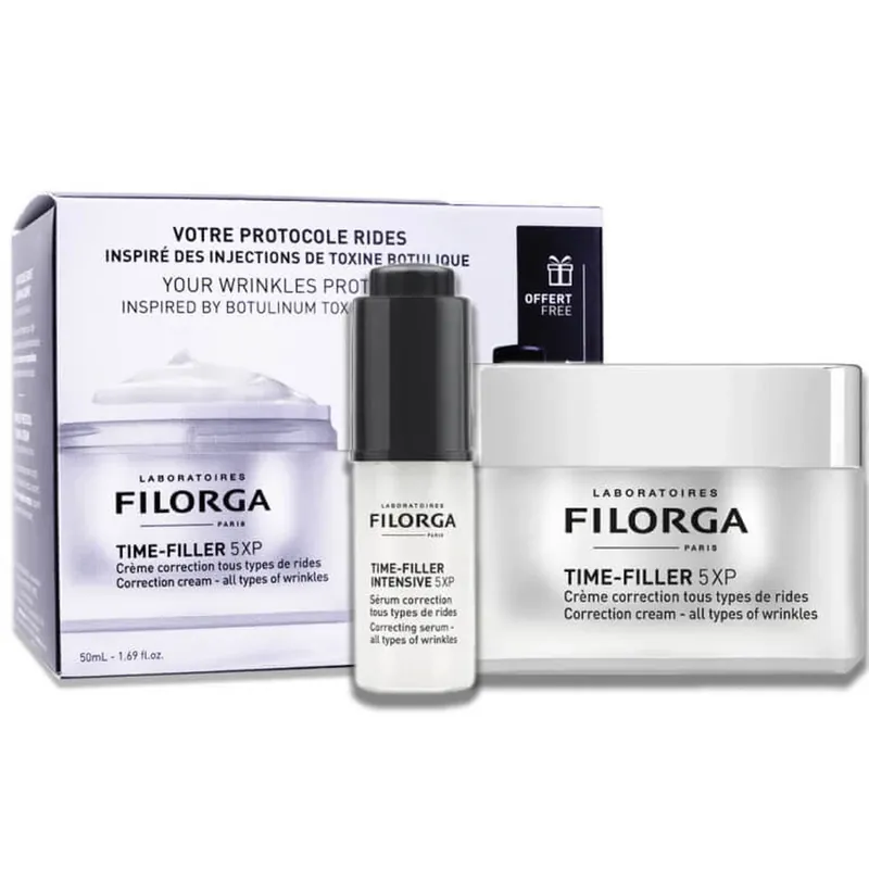 FILORGA TIME FILLER 5XP CREMĂ CORECTIVĂ + SER 5 ML CADOU Noutate