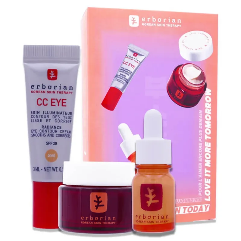 ERBORIAN SET CC EYE DORE + SKIN THERAPY EYE + SERUM DE NOAPTE Preț mic