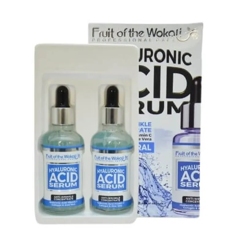 Pachet 2 Seruri Tratament Fata, Wokali, cu Acid Hyaluronic, Vitamina C, Collagen si Aloe Vera, 2 x 50 ml Preț mic