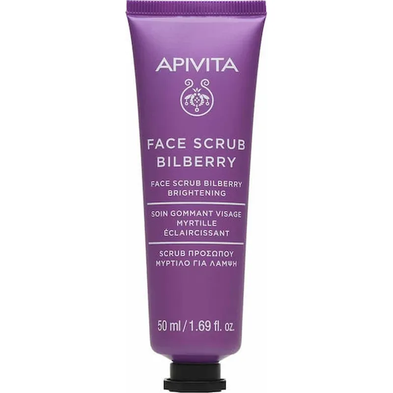 Apivita Scrub de Față Exfoliant Cremă pentru Strălucire cu Afin 50ml Premium