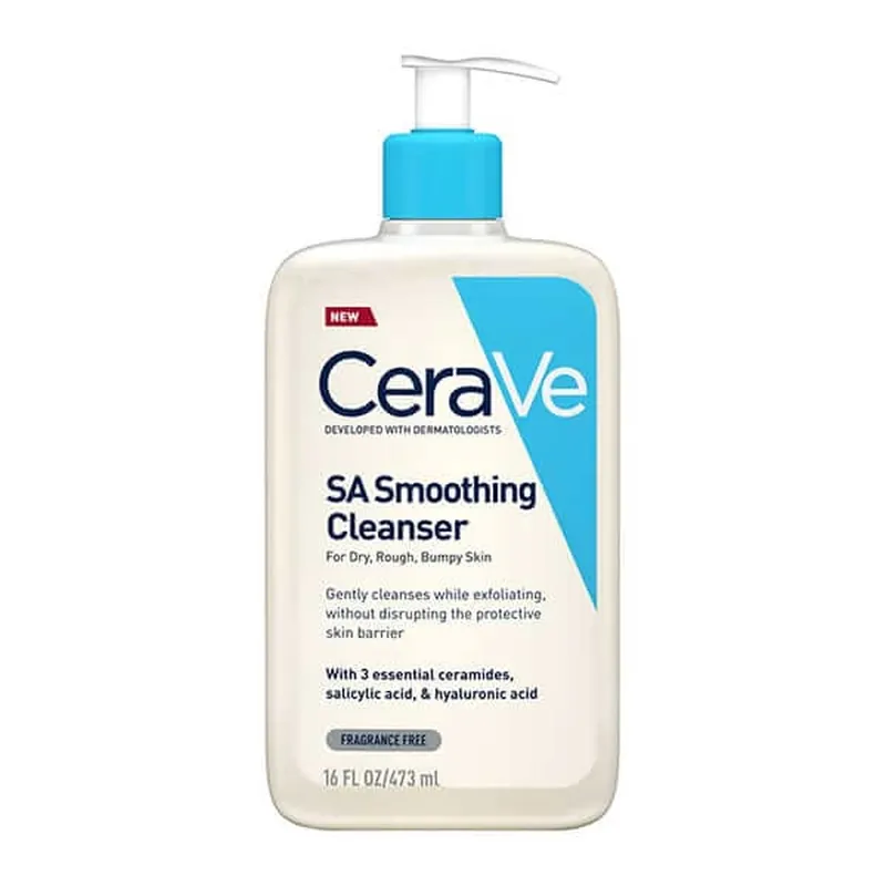 Cerave SA Smoothing Cleanser Gel de curățare și curățare SA Smoothing Cleanser Exfolierea pielii uscate 473ml Calitate înaltă