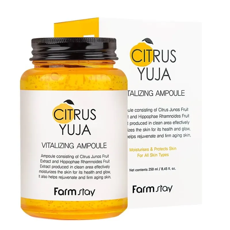 Expediere rapidă FarmStay Citrus Yuja Fiolă facială revitalizantă, 250ml