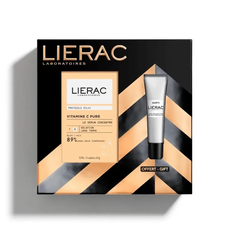 Noutate Lierac Promo Vitamin C Pure The Radiance Concentrated Serum 30ml & GIFT Diopti Dark Circle Correction Fluid 15ml 1 set
