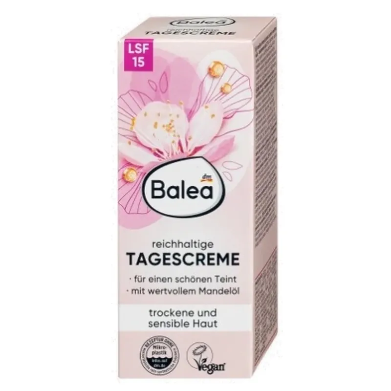 Balea, Cremă de zi bogată SPF15, 50ml Cumpără online
